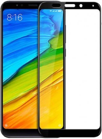 Защитное стекло 5D для Xiaomi Redmi 5 Plus черное