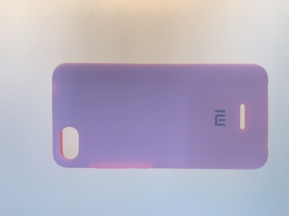 Чехол накладка с логотипом Mi для Xiaomi redmi 6A Фиолетовая