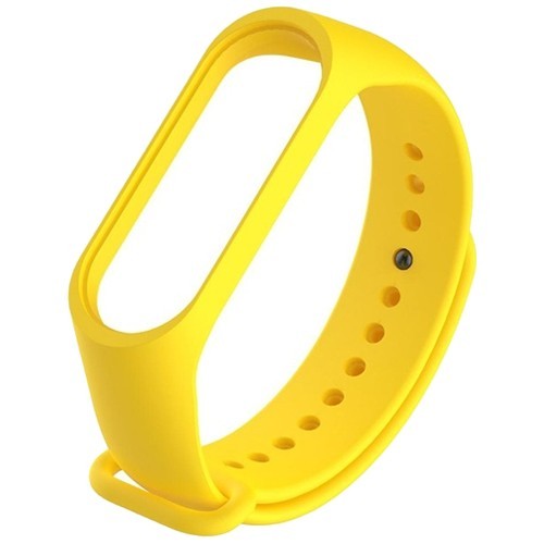 Силиконовый браслет для Xiaomi Mi Band 3/4 Yellow (Желтый)