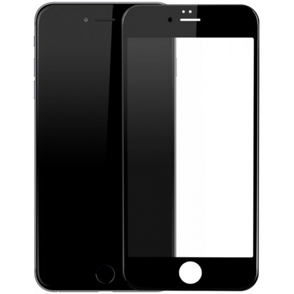 Стекло iPhone 8 5D New белая рамка
