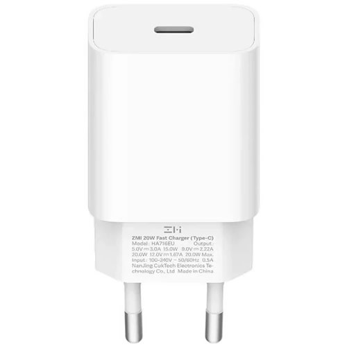 Сетевое зарядное устройство ZMI Fast Charger 20W USB Type-C White (Белый)