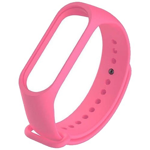 Силиконовый браслет для Xiaomi Mi Band 3/4 Pink (Розовый)