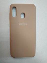 Силиконовая накладка для Samsung Galaxy A30 (Бежевая) Силиконовая накладка для Samsung Galaxy A30 (Бежевая)