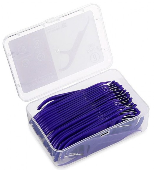 Soocas зубная нить Floss Pick Blue (Синий)