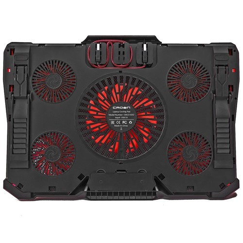 Охлаждающая подставка для ноутбука Crown CMLS-K330 Red (Красная) Охлаждающая подставка для ноутбука Crown CMLS-K330 Red (Красная)