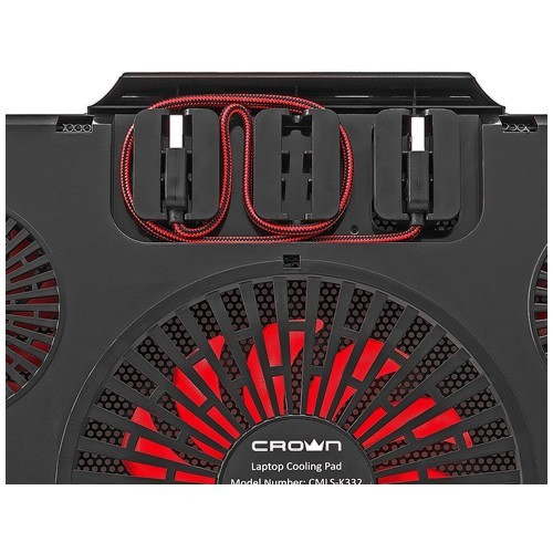 Охлаждающая подставка для ноутбука Crown CMLS-K330 Red (Красная) Охлаждающая подставка для ноутбука Crown CMLS-K330 Red (Красная)