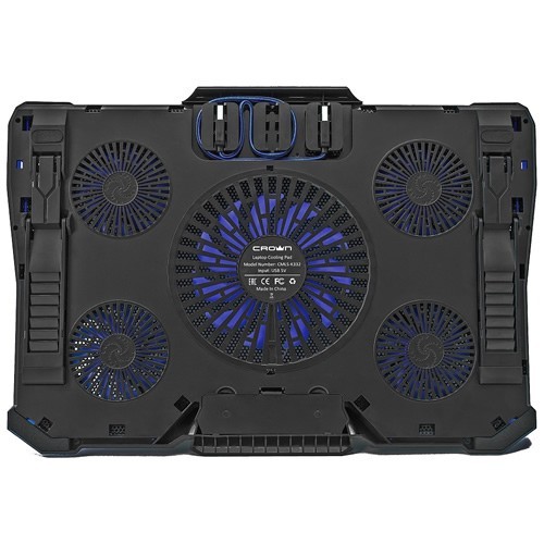 Охлаждающая подставка для ноутбука Crown CMLS-K331 Blue (Синяя) Охлаждающая подставка для ноутбука Crown CMLS-K331 Blue (Синяя)