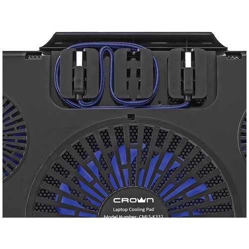 Охлаждающая подставка для ноутбука Crown CMLS-K331 Blue (Синяя) Охлаждающая подставка для ноутбука Crown CMLS-K331 Blue (Синяя)