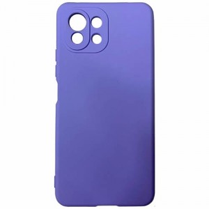 Силиконовая накладка для Xiaomi Mi 11 Lite/ Mi 11 Lite NE Purple (Фиолетовая)  (12237)
