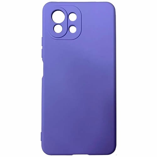 Силиконовая накладка для Xiaomi Mi 11 Lite/ Mi 11 Lite NE Purple (Фиолетовая)