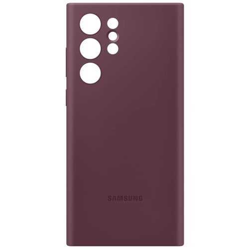 Клип-кейс Samsung Silicone Cover для Galaxy S22 Ultra Бургунди (EF-PS908TEEGRU) Клип-кейс Samsung Silicone Cover для Galaxy S22 Ultra Бургунди (EF-PS908TEEGRU)