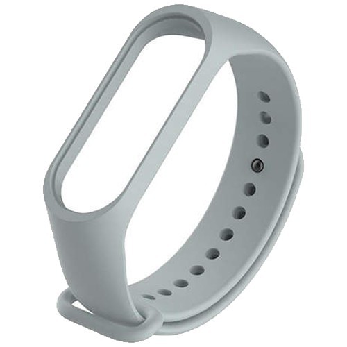 Силиконовый браслет для Xiaomi Mi Band 3/4 Gray (Серый)