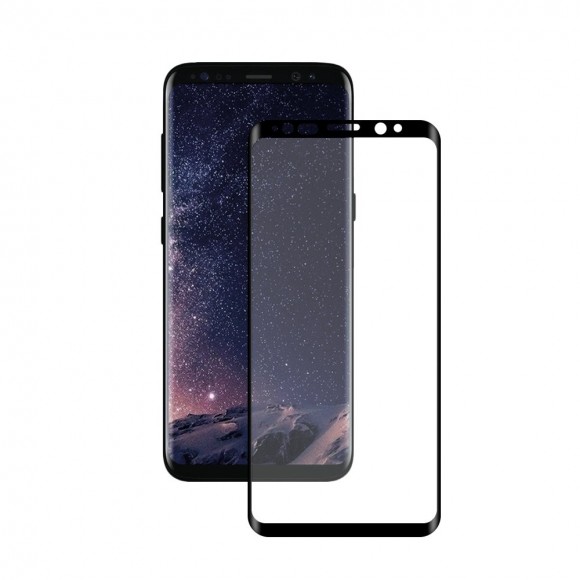 Стекло Samsung A7 (2017) 2D черная рамка