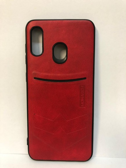 Силиконовая накладка для Samsung Galaxy A30 (Красная) Monarch