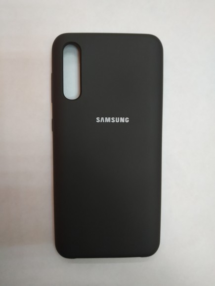 Силиконовая накладка для Samsung Galaxy A30S (Черная)