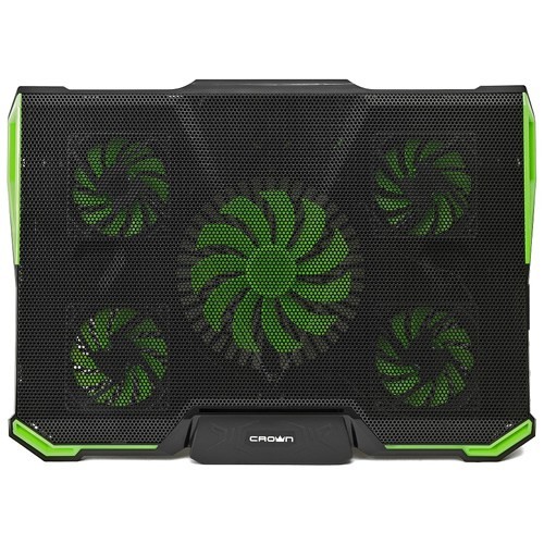 Охлаждающая подставка для ноутбука Crown CMLS-K332 Green (Зеленая) Охлаждающая подставка для ноутбука Crown CMLS-K332 Green (Зеленая)