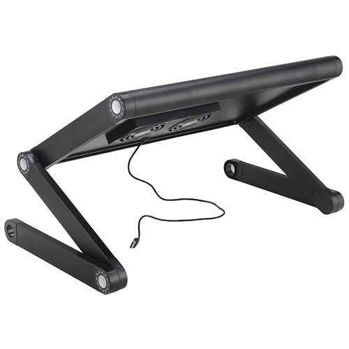 Универсальный стол-подставка с активным охлаждением для ноутбука Crown CMLS-100 Black (Черный) Универсальный стол-подставка с активным охлаждением для ноутбука Crown CMLS-100 Black (Черный)