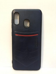 Силиконовая накладка для Samsung Galaxy A20 (Темно-синяя) Monarch Силиконовая накладка для Samsung Galaxy A20 (Темно-синяя) Monarch