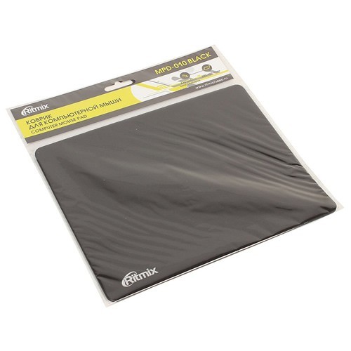 Коврик для мыши Ritmix MPD-010 Black (Черный) Коврик для мыши Ritmix MPD-010 Black (Черный)