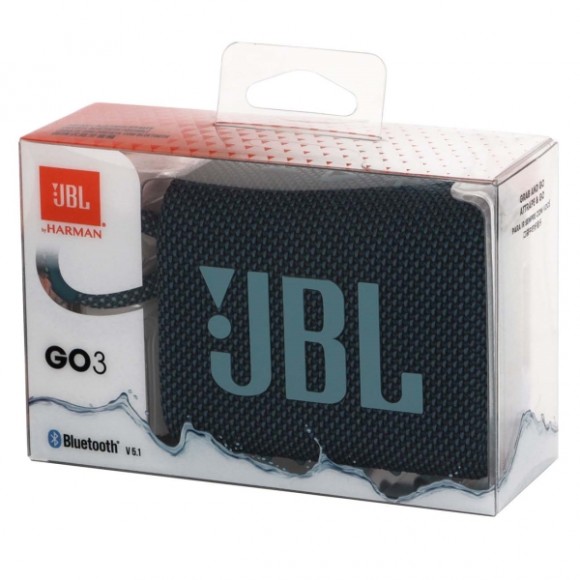 Портативная акустика JBL GO 3 Blue (Синий) EAC Портативная акустика JBL GO 3 Blue (Синий) EAC