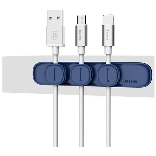 Держатель кабеля Baseus Peas Cable Clip ACWDJ-03 Blue (Синий) Держатель кабеля Baseus Peas Cable Clip ACWDJ-03 Blue (Синий)