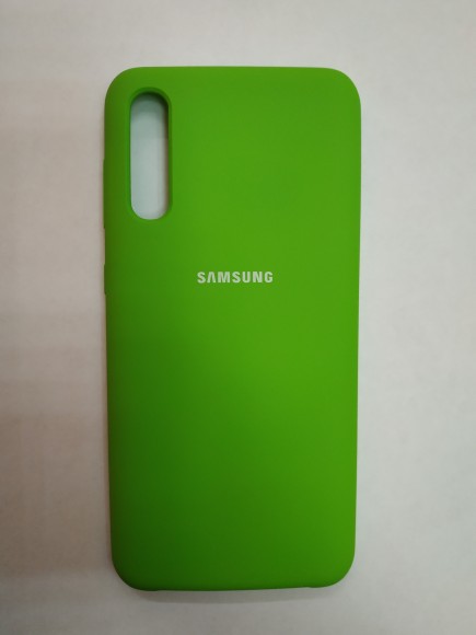 Силиконовая накладка для Samsung Galaxy A50 (Зеленая)