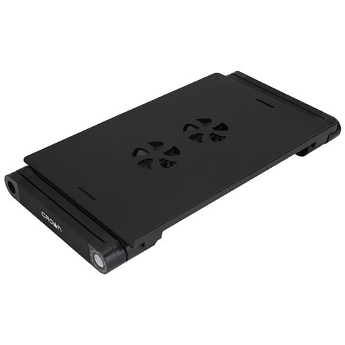 Универсальный стол-подставка с активным охлаждением для ноутбука Crown CMLS-121B Black (Черный) Универсальный стол-подставка с активным охлаждением для ноутбука Crown CMLS-121B Black (Черный)