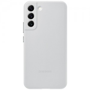Клип-кейс Samsung Leather для Galaxy S22+ Серый (EF-VS906LJEGRU)  (13143)
