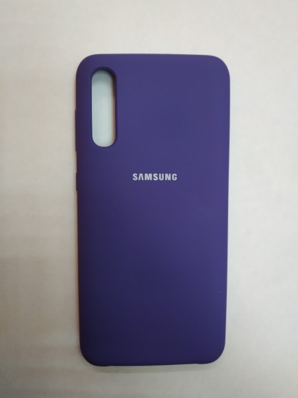 Силиконовая накладка для Samsung Galaxy A50 (Фиолетовая)