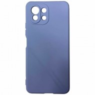 Силиконовая накладка для Xiaomi Mi 11 Lite/ Mi 11 Lite NE Blue (Голубая) Силиконовая накладка для Xiaomi Mi 11 Lite/ Mi 11 Lite NE Blue (Голубая)