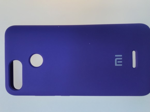 Чехол накладка с логотипом Mi для Xiaomi redmi 6 Фиолетовая 