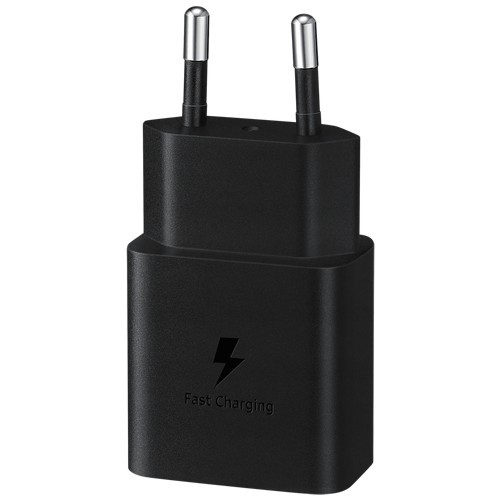 Сетевое зарядное устройство Samsung EP-T1510 15W USB Type-C Black (Черный) с кабелем