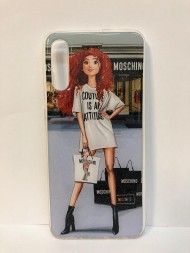 Силиконовая накладка для Samsung Galaxy A30S Цветная (Винил)