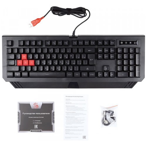 Клавиатура A4Tech Bloody B125 USB Black (Черная) Клавиатура A4Tech Bloody B125 USB Black (Черная)