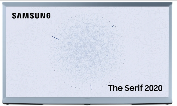 Телевизор QLED Samsung The Serif QE43LS01TBU 43" (2020), бледно-голубой, EAC