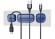 Держатель для проводов Baseus Cross Peas Cable Clip (Blue) ACTDJ-03