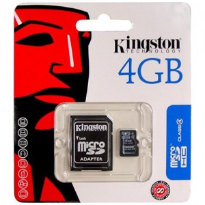Карта памяти Kingston microSD 4Gb   (2631)