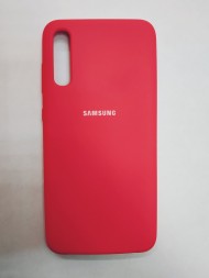 Силиконовая накладка для Samsung Galaxy A70 (Малиновая)