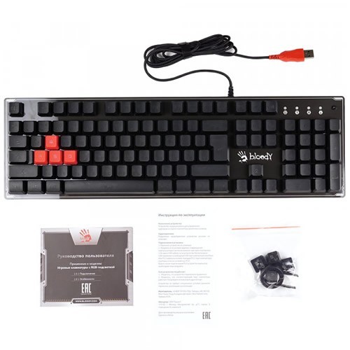 Клавиатура A4Tech Bloody B180R USB Black (Черная) Клавиатура A4Tech Bloody B180R USB Black (Черная)