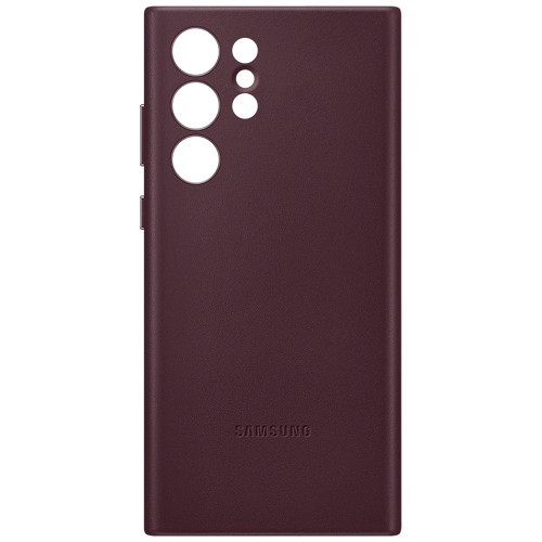 Клип-кейс Samsung Leather для Galaxy S22 Ultra Бургунди (EF-VS908LEEGRU) Клип-кейс Samsung Leather для Galaxy S22 Ultra Бургунди (EF-VS908LEEGRU)