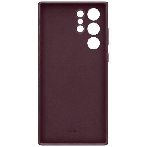 Клип-кейс Samsung Leather для Galaxy S22 Ultra Бургунди (EF-VS908LEEGRU) Клип-кейс Samsung Leather для Galaxy S22 Ultra Бургунди (EF-VS908LEEGRU)