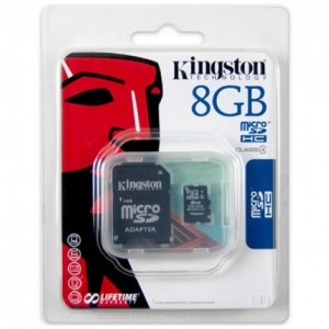 Карта памяти Kingston microSD 8Gb  (2633)