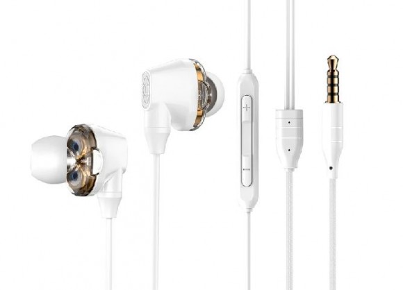 Наушники Baseus Encok H10 Dual Dynamic Wired Headset (White) NGH10-02