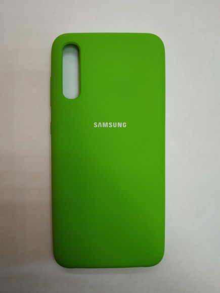 Силиконовая накладка для Samsung Galaxy A70 (Зеленая)