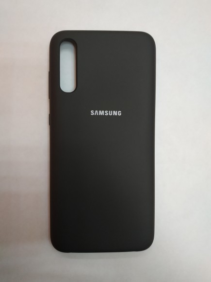 Силиконовая накладка для Samsung Galaxy A70 (Черная)