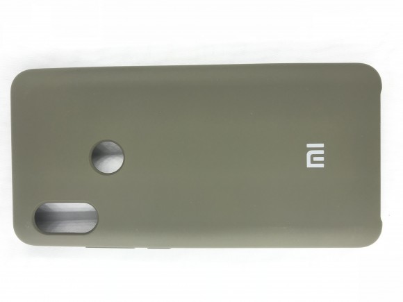 Чехол накладка с логотипом Mi для Xiaomi Mi A2 (Серая)