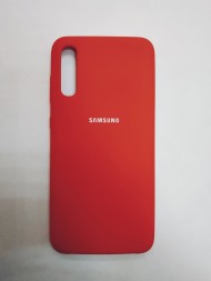 Силиконовая накладка для Samsung Galaxy A70 (Красная)