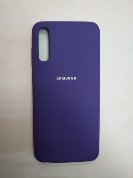 Силиконовая накладка для Samsung Galaxy A70 (Фиолетовая)