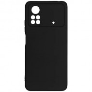 Силиконовая накладка для Poco X4 Pro 5G Monarch Black (Черная) Силиконовая накладка для Poco X4 Pro 5G Monarch Black (Черная)
