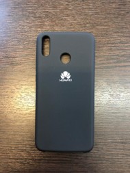 Чехол накладка с логотипом для Honor 8X (Черная)